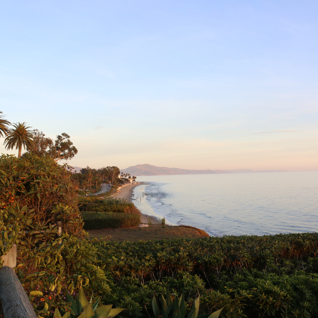 The waterfront viewed from Montecito.