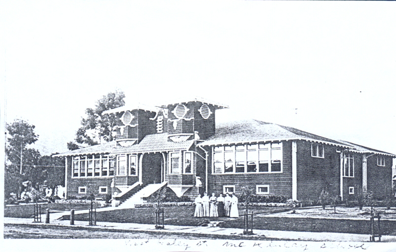 Originally located on Haley Street in 1900, McKinley School was relocated to a new building on the Mesa.
