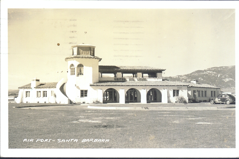 1948 photo shows the same main building in use today. Expansion is being proposed by the City to meet growing passenger traffic.